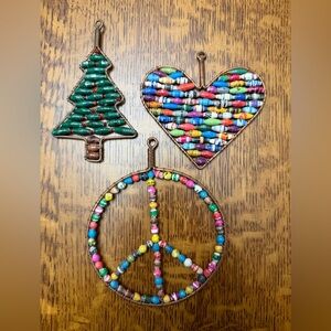 Colorful Beaded Ornaments Set